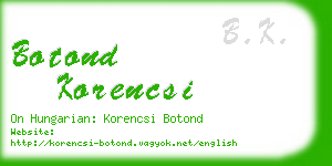 botond korencsi business card